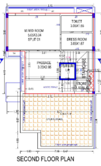 Second Floor Plan sanidhya villas Floor Plan Second Floor Plan