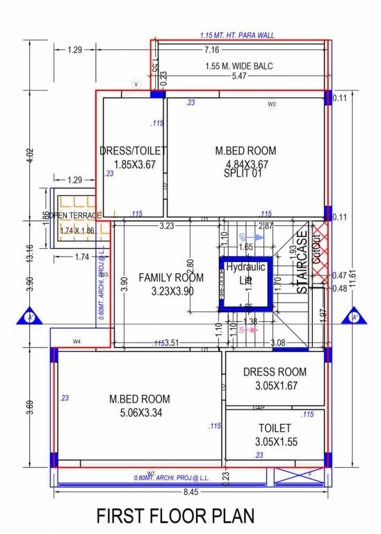  sanidhya villas Floor Plan First Floor Plan