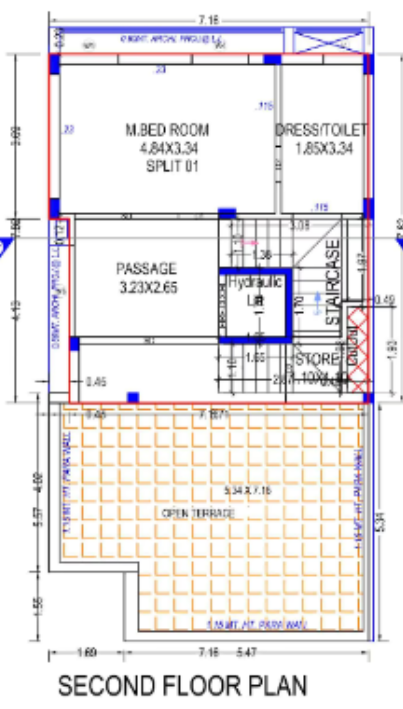 Second Floor Plan sanidhya villas Floor Plan Second Floor Plan