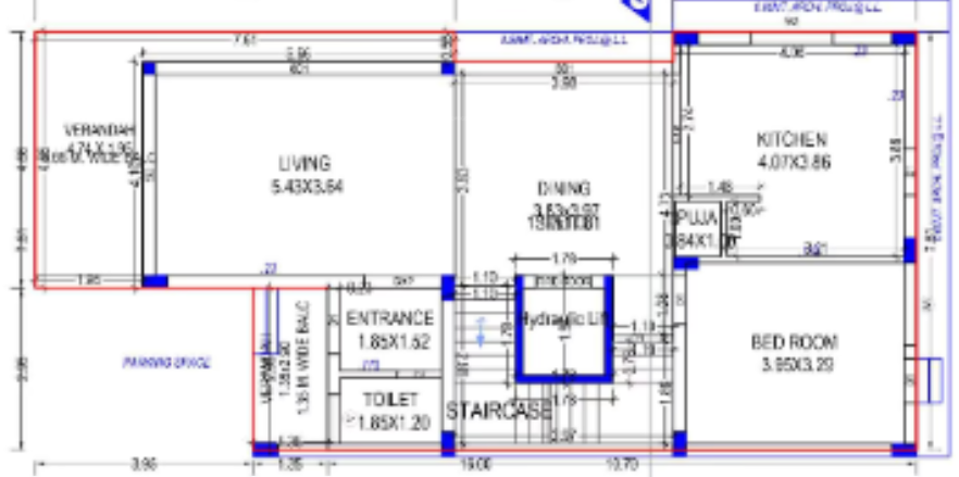 sanidhya villas Floor Plan Ground Floor Plan