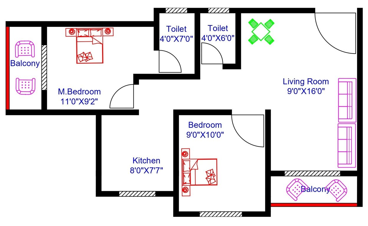  residency Floor Plan Floor Plan