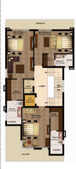  manor villas Floor Plan First Floor Plan