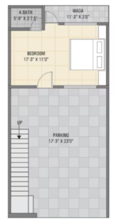  lotus bunglows Floor Plan Ground Floor Plan