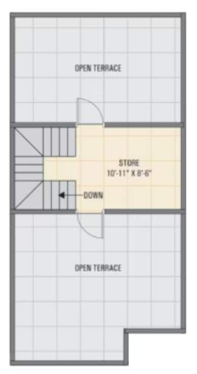  lotus bunglows Floor Plan Terrace Floor Plan