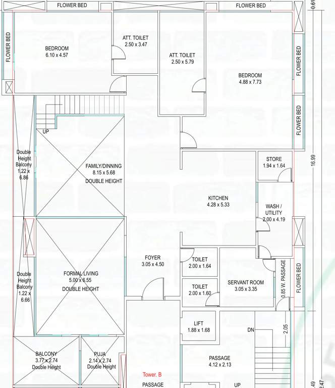  uma 2 0 residences Floor Plan Lower Level Penthouse Plan
