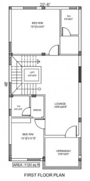  empire-customized-villas Floor Plan First Floor Plan