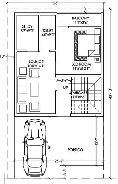  urban ville Floor Plan Ground Floor Plan