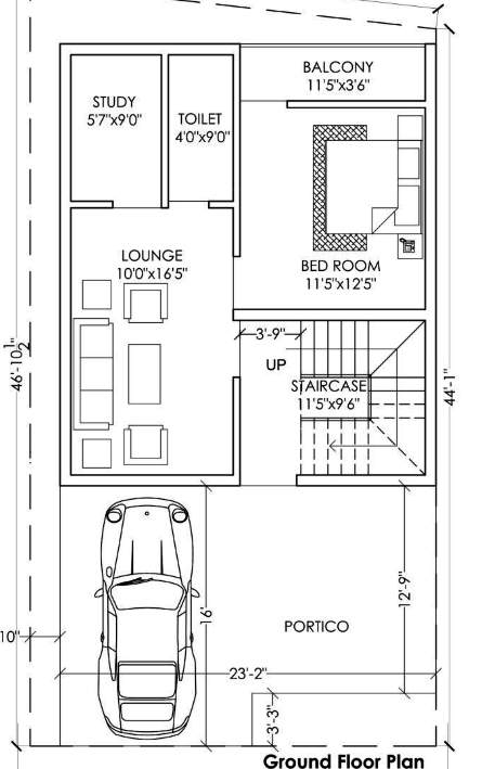  urban ville Floor Plan Ground Floor Plan