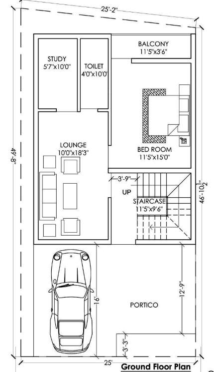  urban ville Floor Plan Ground Floor Plan