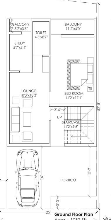  urban ville Floor Plan Ground Floor Plan