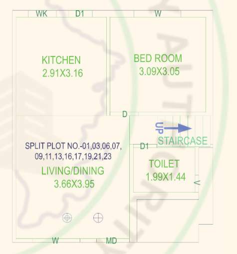  shiv bungalows Floor Plan Ground Floor Plan
