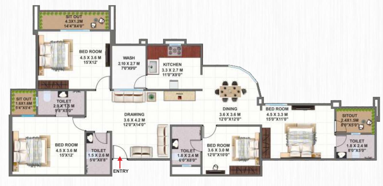  shiv aangan twin towers Floor Plan Floor Plan