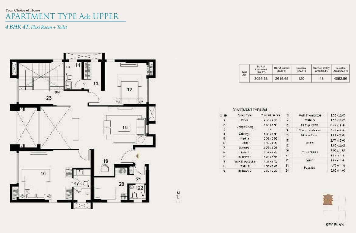  utpalaa the condoville Floor Plan Upper Level Duplex Plan