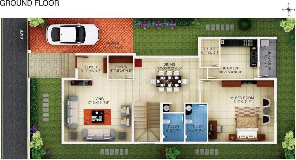 AVR Krishna Villa (4BHK+4T (3,476 sq ft) 3476 sq ft)