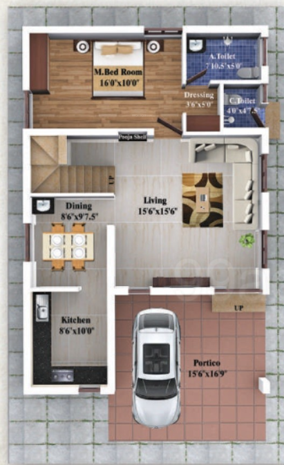  uttaraa Floor Plan Ground Floor Plan