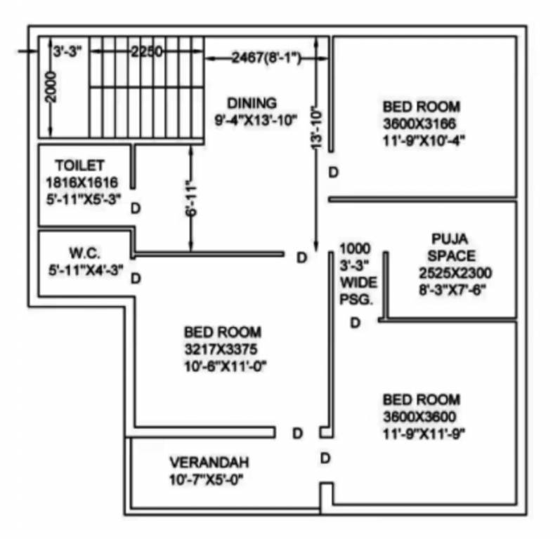  shantineer bungalow Floor Plan First Floor Plan