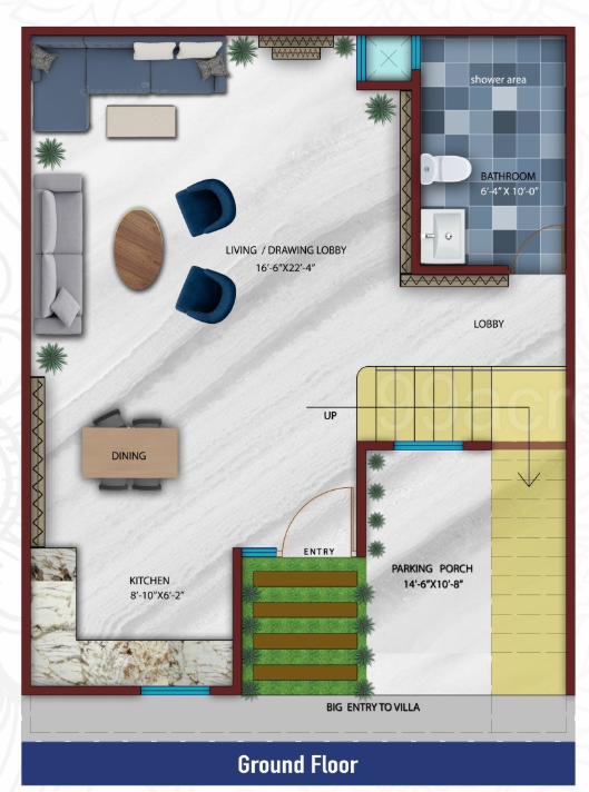aangan vatika Floor Plan Ground Floor Plan