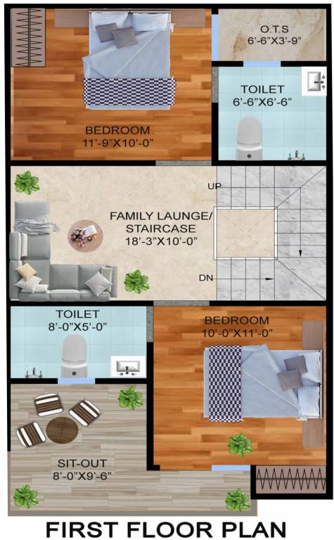 First Floor Plan green villa Floor Plan First Floor Plan