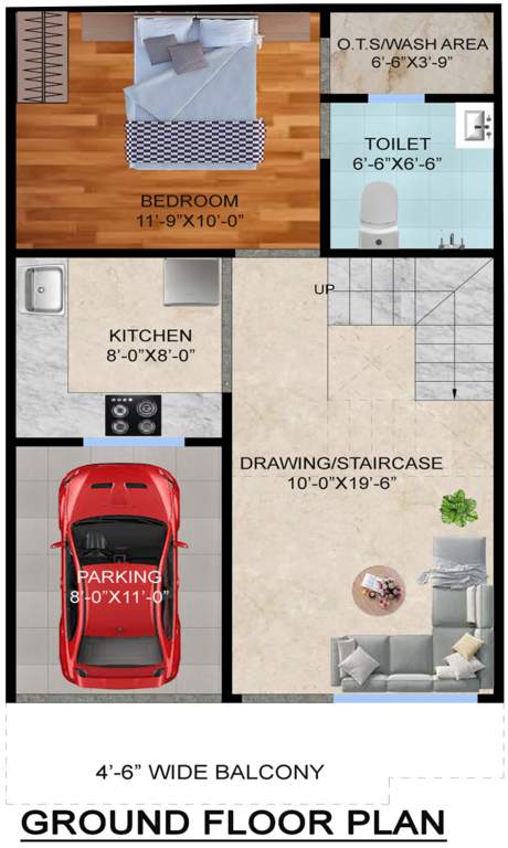  green villa Floor Plan Ground Floor Plan