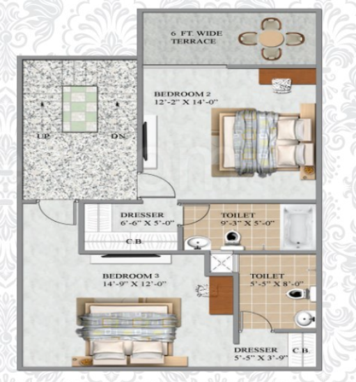  aroma-villas Floor Plan First Floor Plan