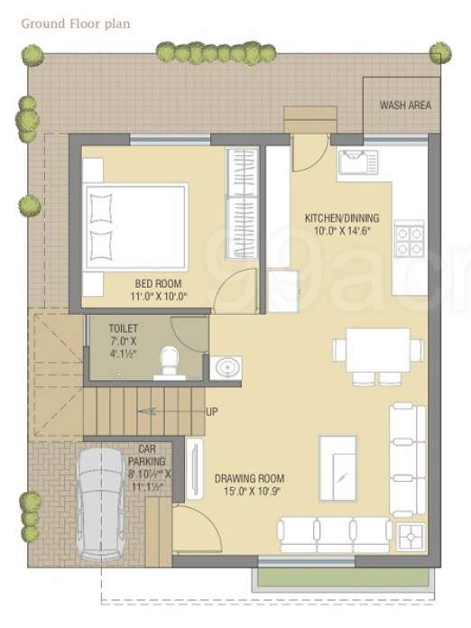 auro aastha Floor Plan Ground Floor Plan