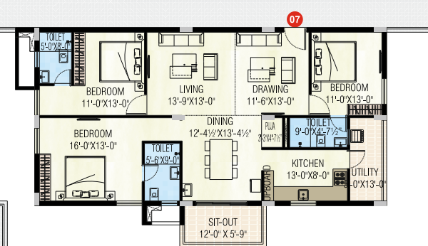  badri jishnu nivas Floor Plan Floor Plan