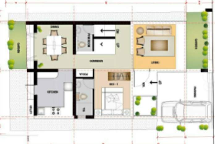  shreyas mini town Floor Plan Ground Floor Plan