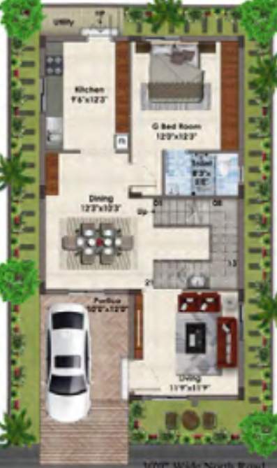  vihaan Floor Plan Ground Floor Plan