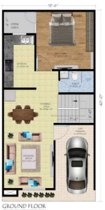  luxury villas Floor Plan Ground Floor Plan