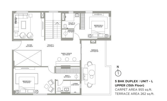 Upper Level Duplex Plan quintessa Floor Plan Upper Level Duplex Plan