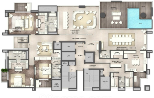  knightsbridge Floor Plan Lower Level Duplex Plan