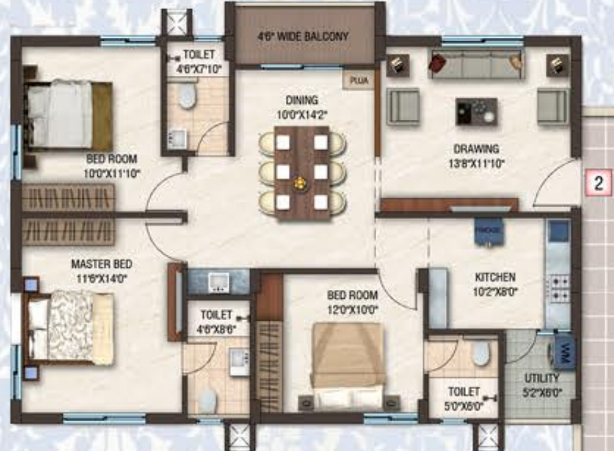 Floor Plan sathya devaki residency Floor Plan Floor Plan
