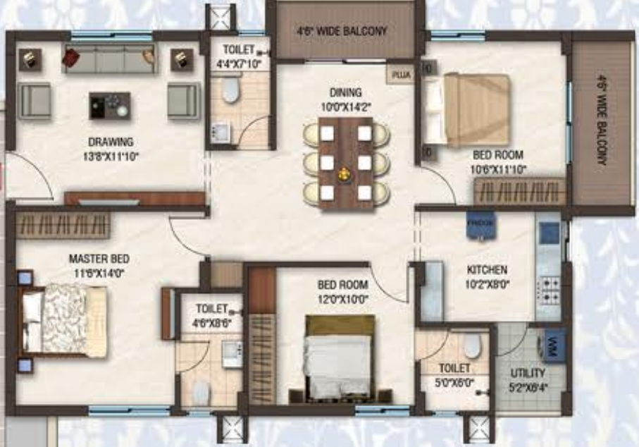 Floor Plan sathya devaki residency Floor Plan Floor Plan