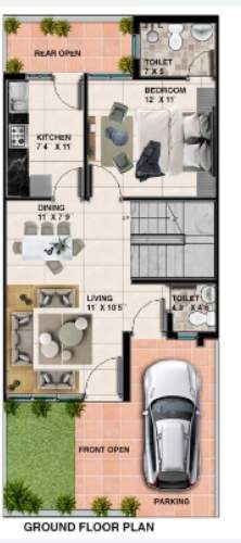  indus palm drive Floor Plan Ground Floor Plan