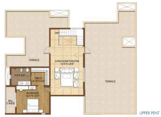 Upper Level Duplex Plan palm retreat daffodils Floor Plan Upper Level Duplex Plan