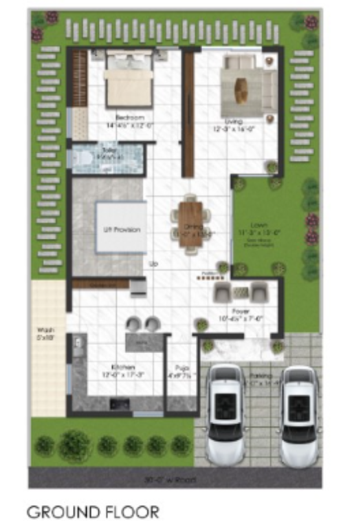  urban commune villas Floor Plan Ground Floor Plan