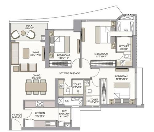  bellanza-phase-2-wing-d-e-f-at-the-prestige-city Floor Plan Floor Plan
