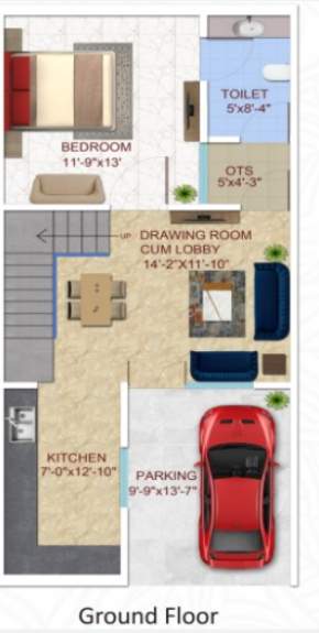 lotus green luxury villa Floor Plan Ground Floor Plan