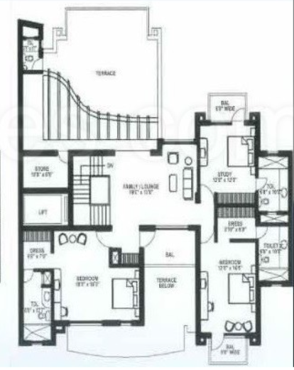 Upper Level Duplex Plan essel towers Floor Plan Upper Level Duplex Plan