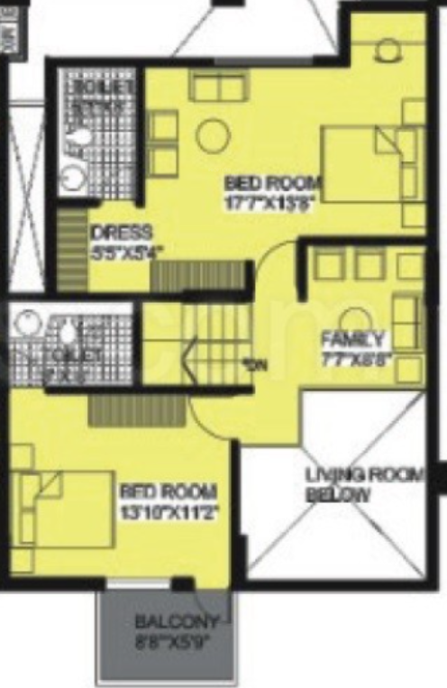 Upper Level Duplex Plan viva Floor Plan Upper Level Duplex Plan