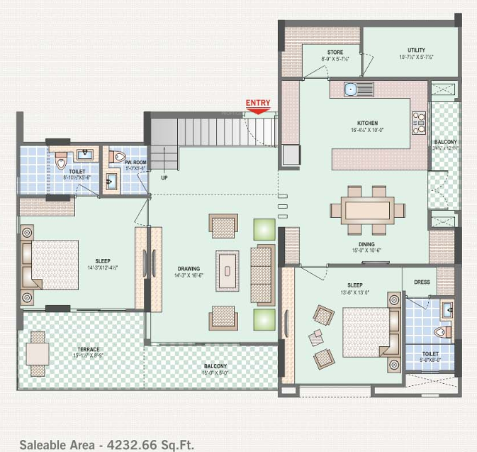  roongtas aventura Floor Plan Lower Level Duplex Plan