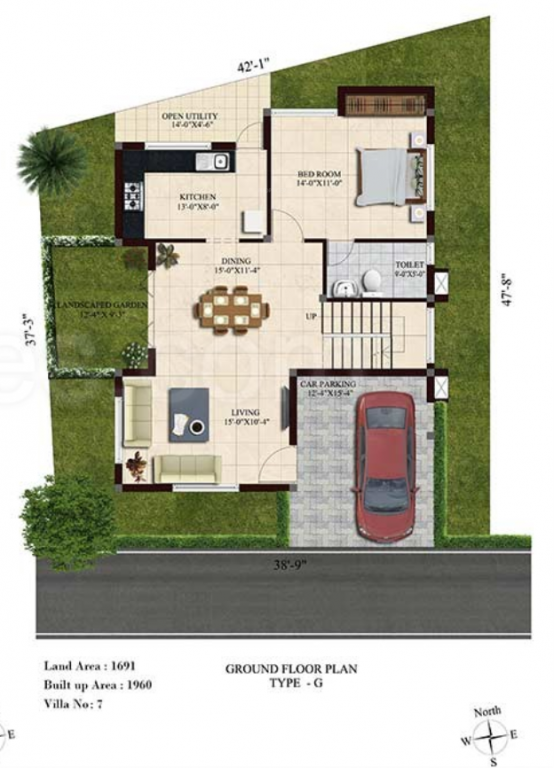 urbano Floor Plan Ground Floor Plan