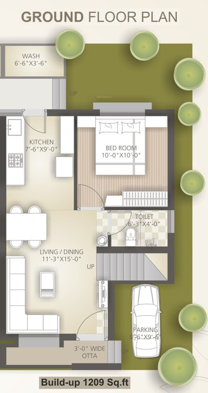  sakaar Floor Plan Ground Floor Plan