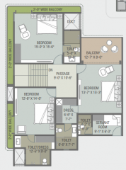 Upper Level Duplex Plan tiara-by-courtyard Floor Plan Upper Level Duplex Plan