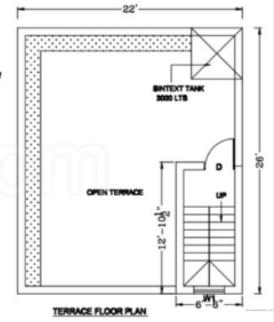 Terrace Floor Plan royal casa phase iii Floor Plan Terrace Floor Plan