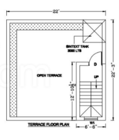 Terrace Floor Plan royal casa phase iii Floor Plan Terrace Floor Plan