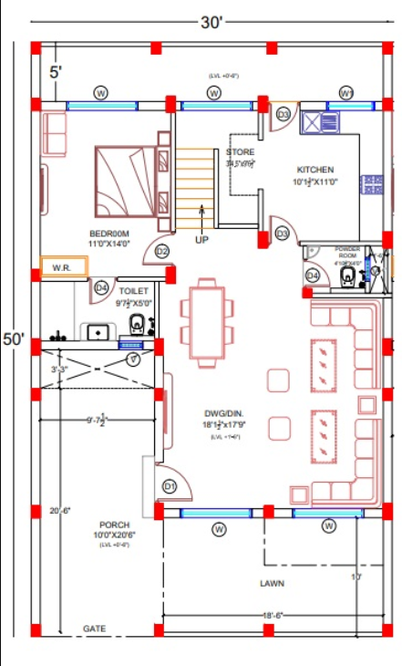 estate phase 1 Floor Plan Ground Floor Plan