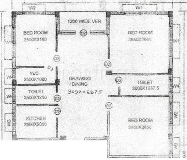 Prabhat Residency (3BHK+3T (1,200 sq ft) 1200 sq ft)