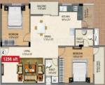 Gunina Iris (2BHK+2T (1,256 sq ft) 1256 sq ft) Gunina Iris (2BHK+2T (1,256 sq ft) 1256 sq ft)