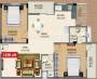 Gunina Iris (2BHK+2T (1,256 sq ft) 1256 sq ft) Gunina Iris (2BHK+2T (1,256 sq ft) 1256 sq ft)